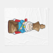 Chess-stuk King Chess Fleece Deken (Voorkant (Horizontaal))