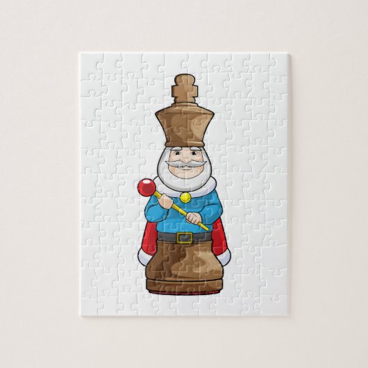 Chess-stuk King Chess Legpuzzel (Verticaal)