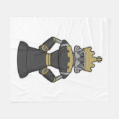Chess-stuk King Crown Chess Fleece Deken (Voorkant (Horizontaal))
