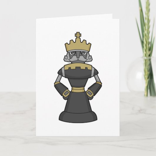 Chess-stuk King Crown Chess Kaart (Voorkant)