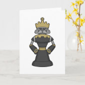 Chess-stuk King Crown Chess Kaart (Gele Bloem)