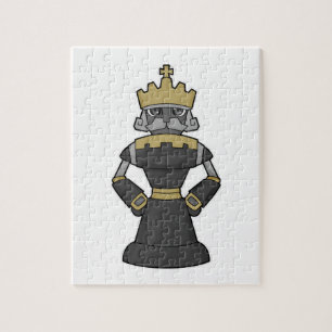 Chess-stuk King Crown Chess Legpuzzel