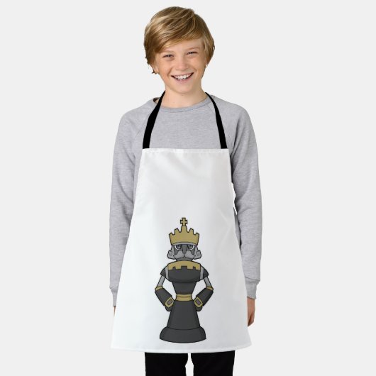 Chess-stuk King Crown Chess Schort (Gedragen)