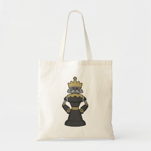 Chess-stuk King Crown Chess Tote Bag (Voorkant)