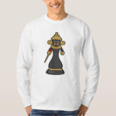 Chess-stuk King op Chess met Personeel T-shirt (Voorkant)