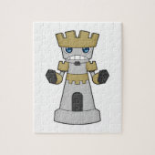 Chess-stuk Rook Chess Legpuzzel (Verticaal)