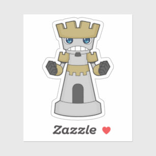 Chess-stuk Rook Chess Sticker