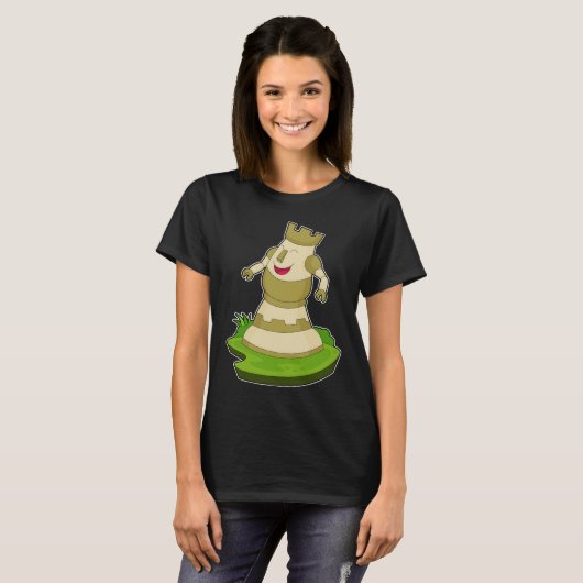 Chess-stuk Rook Chess T-shirt (Voorkant volledig)