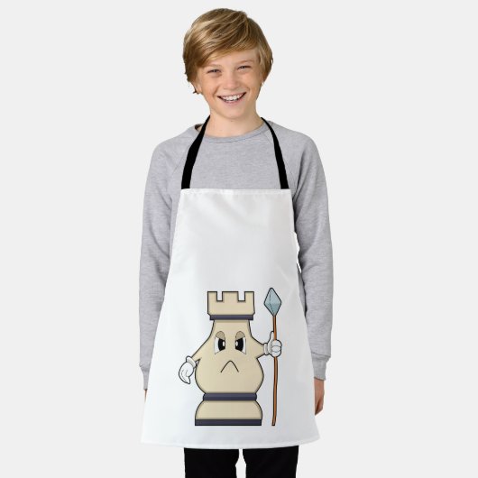 Chess-stuk Rook op Chess.PNG Schort (Gedragen)