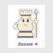 Chess-stuk Rook op Chess.PNG Sticker (Vel)