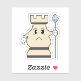Chess-stuk Rook op Chess.PNG Sticker