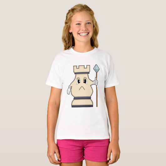 Chess-stuk Rook op Chess.PNG T-shirt (Voorkant volledig)