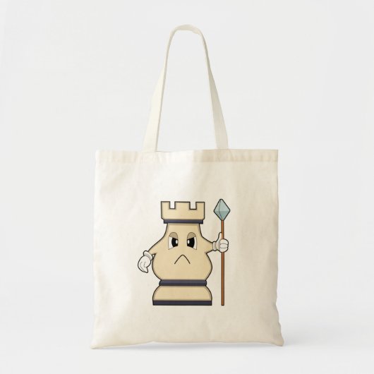 Chess-stuk Rook op Chess.PNG Tote Bag (Voorkant)