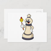 Chess-stukje King op Chess.PNG Briefkaart (Voorkant / Achterkant)