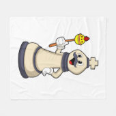 Chess-stukje King op Chess.PNG Fleece Deken (Voorkant (Horizontaal))