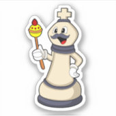 Chess-stukje King op Chess.PNG Sticker (Voorkant)