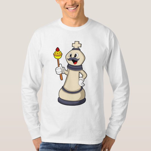 Chess-stukje King op Chess.PNG T-shirt (Voorkant)