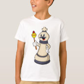 Chess-stukje King op Chess.PNG T-shirt (Voorkant)