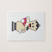 Chess-stukje koningin op Chess.PNG Legpuzzel (Horizontaal)