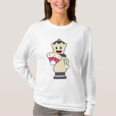 Chess-stukje koningin op Chess.PNG T-shirt (Voorkant)