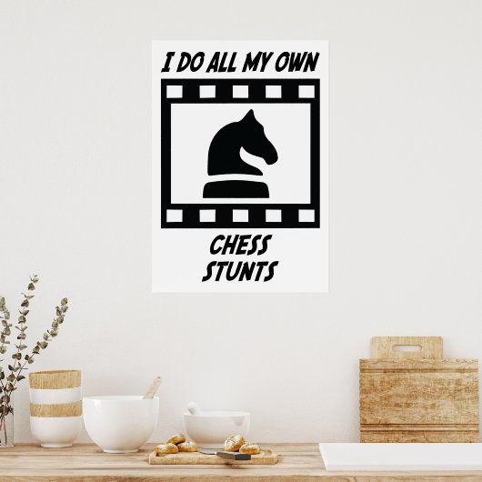 Chess Stunts Poster (Keuken)