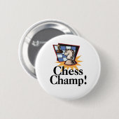Chess T-shirts en Gifts. Ronde Button 5,7 Cm (Voorkant /achterkant)
