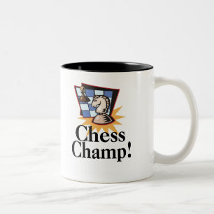 Chess T-shirts en Gifts. Tweekleurige Koffiemok
