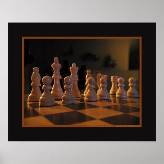 Chess Table Poster (Voorkant)