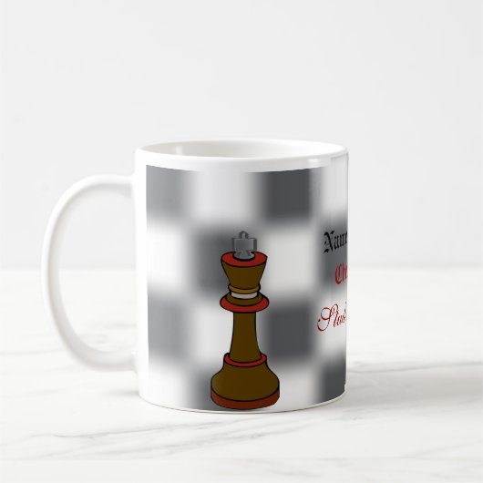 Chess Team of Chess Club Personalized Mug Koffiemok (Links)