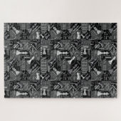 Chess Terms and Piecets Black and White ID784 Legpuzzel (Horizontaal)