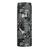 Chess Terms and Piecets Black and White ID784 Thermosbeker (Achterkant)