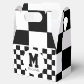 Chess Thaing Birthday Party Checkeron Monogram Bedankdoosjes (Geopend)