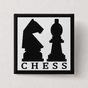 CHESS-toets Vierkante Button 5,1 Cm