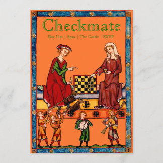 Chess Tournament Invitation Kaart