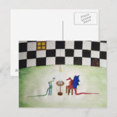 Chess tussen Dragon en Snake Briefkaart (Voorkant / Achterkant)