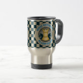 Chess University op Planet Earth Emblem Reisbeker (Voorkant rechts)