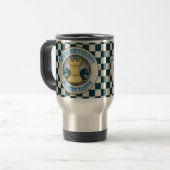 Chess University op Planet Earth Emblem Reisbeker (Voorkant links)