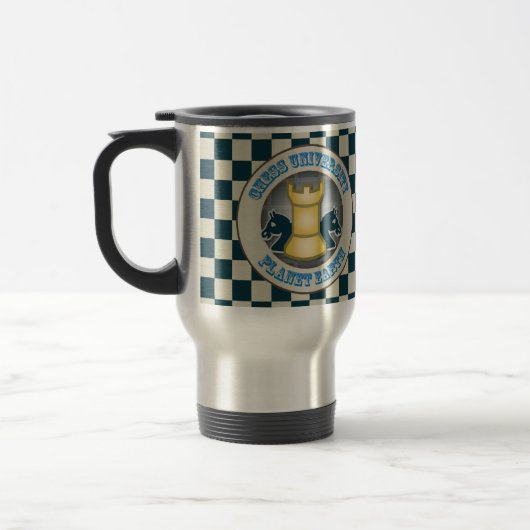Chess University op Planet Earth Emblem Reisbeker (Links)