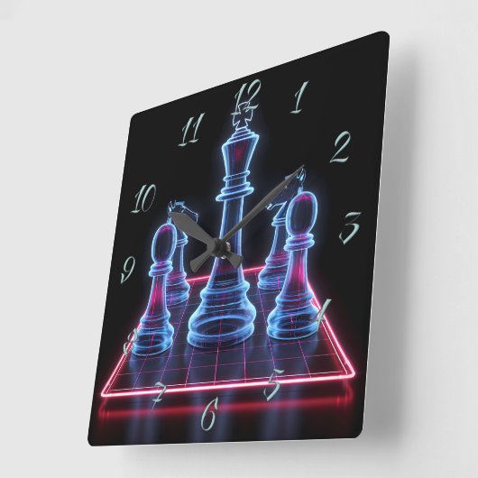 Chess Vierkante Klok (Hoek)