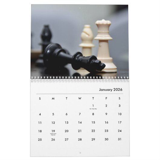 Chess Wall Agenda Kalender (Jan 2026)