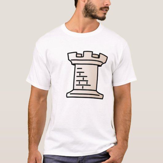 Chess White Rook Shirt (Voorkant)