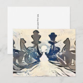 Chess winter Briefkaart (Voorkant / Achterkant)