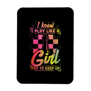 Chess Women Queen Chessfield Team speelt als een m Magneet