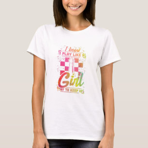 Chess Women Queen Chessfield Team speelt als een m T-shirt