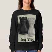 Chess word game Rook and Roll with chess piece roo Trui (Voorkant)