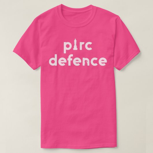 Chess Words Pirc Defence Chess  T-shirt (Design voorkant)
