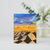 Chess world briefkaart (Staand voorkant)