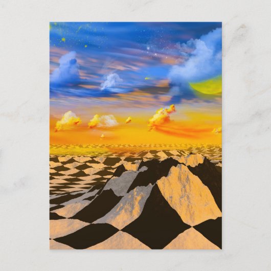 Chess world briefkaart (Voorkant)