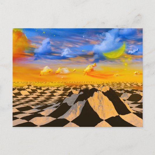 Chess world briefkaart (Voorkant)