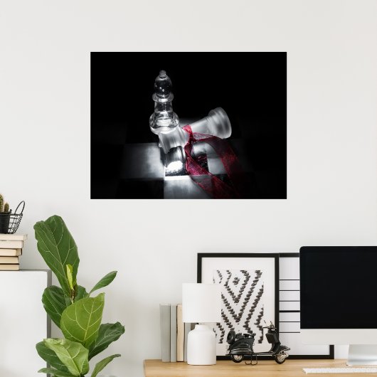 Chessboard - Asassering Poster (Thuiskantoor)